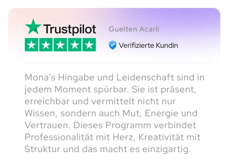 Trustpilot Bewertung MONAPORT Academy